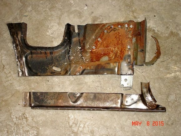 This is the metal I harvested from the parts car.