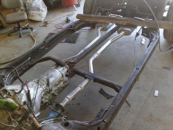 73-77 cutlass summit exhaust kit, fit nicely into the delta