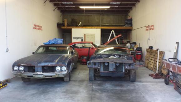 Left 70 442, Right 70 w-30, rear 70 Cutlass
