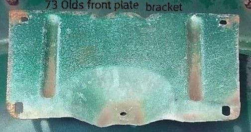 Front plate bracket 73 olds