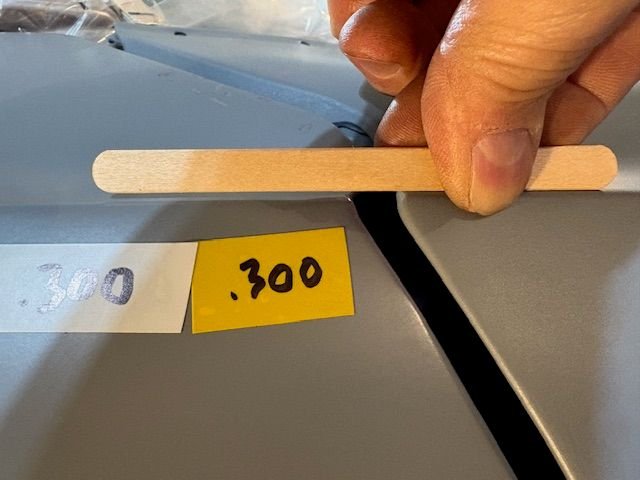 The gap at top hinge area.  Factory spec goes from .220 a few inches below top of door, to .330 at the pinch points.  So aesthetically, the door gaps from a factory car were not a perfect even gap.  