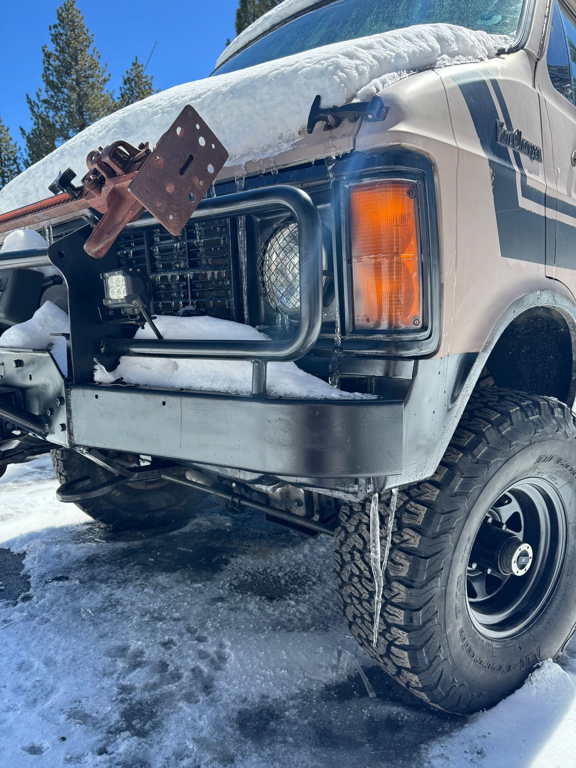 Information regarding VanChargers has been difficult to find at best. My understanding is that it was sent by Dodge to Pathfinder in the eighties to be converted to four-wheel drive. 