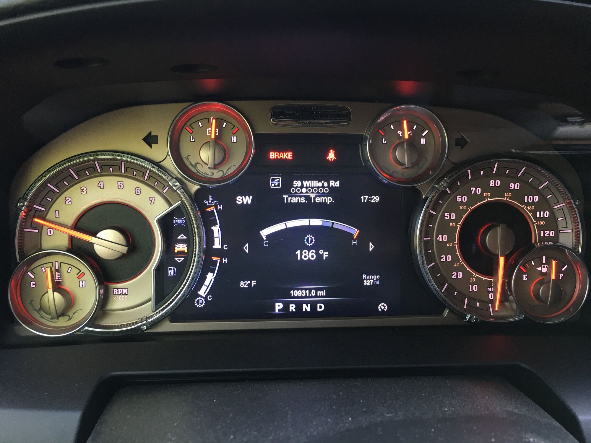 Transmission Temp Gauge Reading