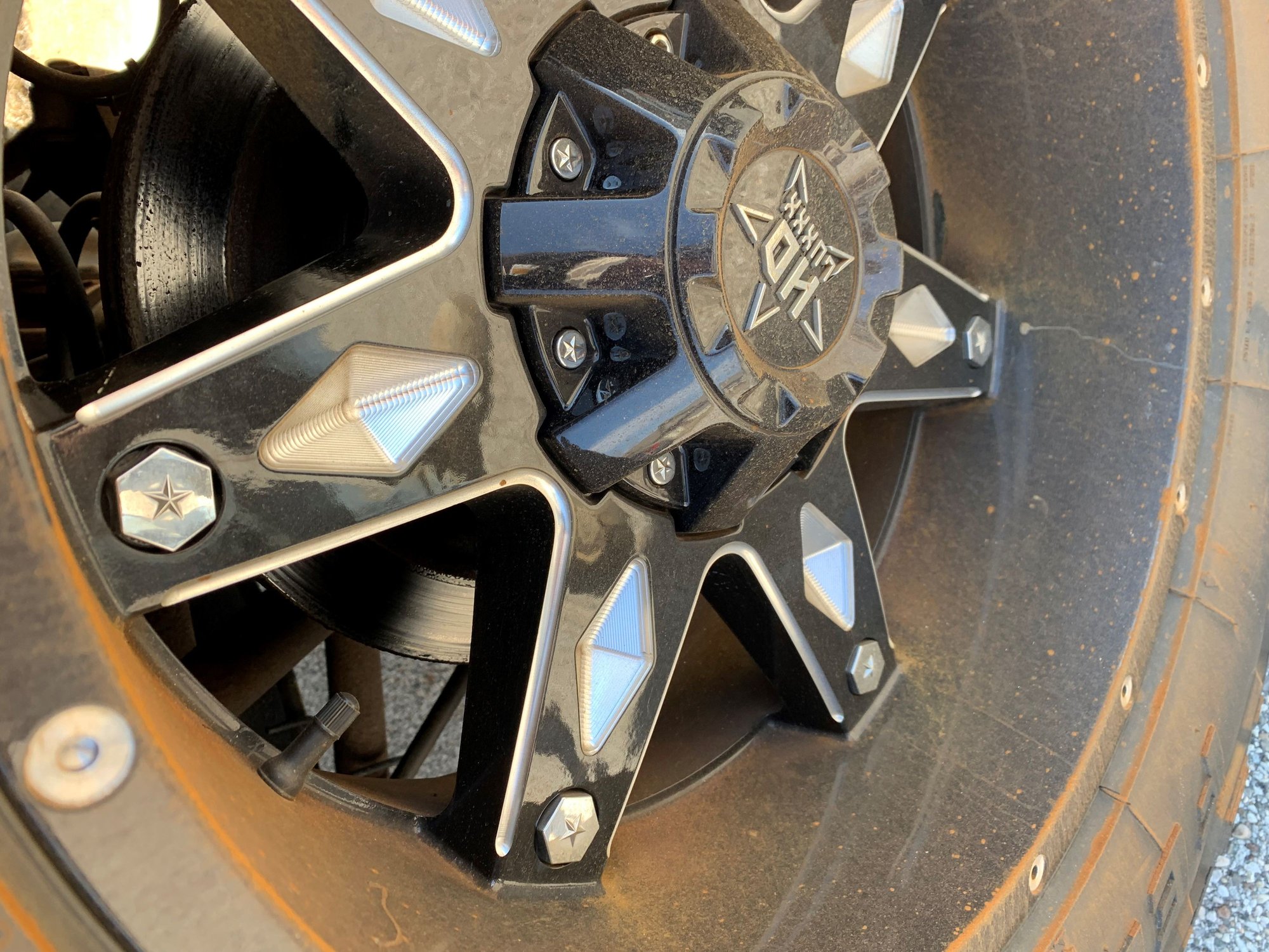 Severe brake fluid/dust stains on rims