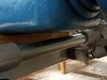 We will wind up c-notching the frame for the steering tie-rod ends. 