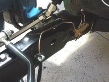 Driver side brake lines with the combo valve. I like it