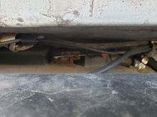 in the middle you can see mode door lever underneath the hood