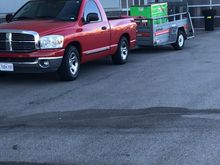 My truck doesn’t like to tow but it looks good doing it. 