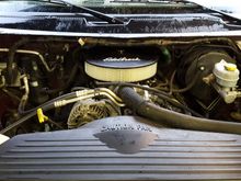 New Edelbrock open element air cleaner. So much nicer than the stock setup and picked up some power (not sure on MPG yet, but I'll update on that).
