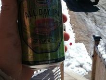 Post-test drive celebratory beer.