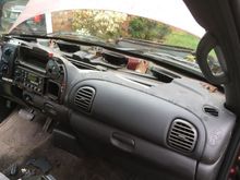 When glue-on cover was removed; before trip to shop for HVAC repairs