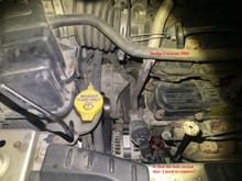 Dodge Caravan 2004 -  Highlighted areas in question?