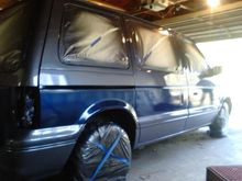 In progress of painting.