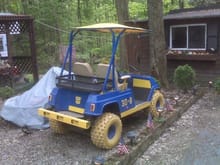 my lifted golf cart...giant toy theme