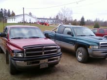 My 98 beside my dad's mint 99 2WD