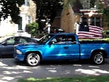 welded up a special flag pole for my bed to fly the flag on 9-11, memorial day, V.J. day, V.E. day, etc. etc. etc..