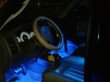 Blue LED interior lights