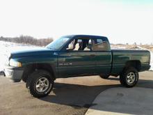 with the first stage of lift and the new tires