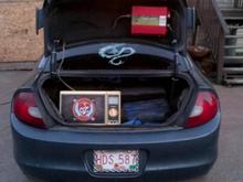 OSP 1500W Tiger Claw Pure Sine Wave Inverter &amp; Microwave Installed! (taillights before pic)