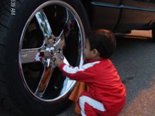 cleanin my rims