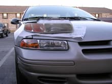 Right headlight comparison after installation