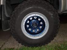 Custom painted the rims with color match paint.