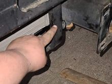 This is the Lower Radiator support bar that i'm going to notch and bolt a piece of steel to the back of to restore it's strength