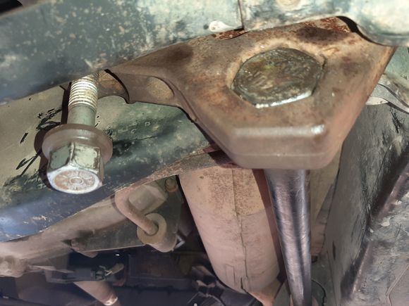 The key is maxed out on top so the bolt is not under any tension.