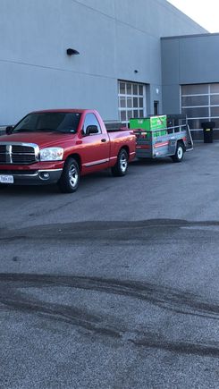 My truck doesn’t like to tow but it looks good doing it. 