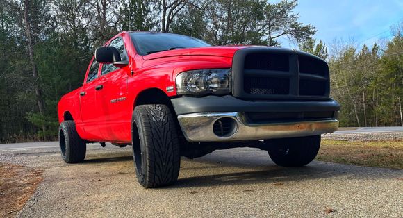 Progress after 1 year of owning it and fixing it up. Tomorrow I will be doing some trimming because they rub. 20x12 Vision Rocker wheels with 305/50r20 toyo proxes ST III.