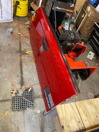 Tailgate came off to work work or replace, rusted out at the bottom