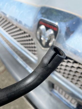 cracked hose from PCV to manifold