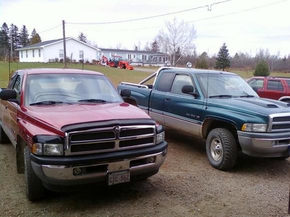 My 98 beside my dad's mint 99 2WD