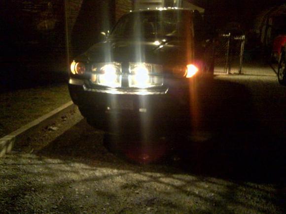 drove home like this...its legal... just everyone flashes me hahah. wont do it again