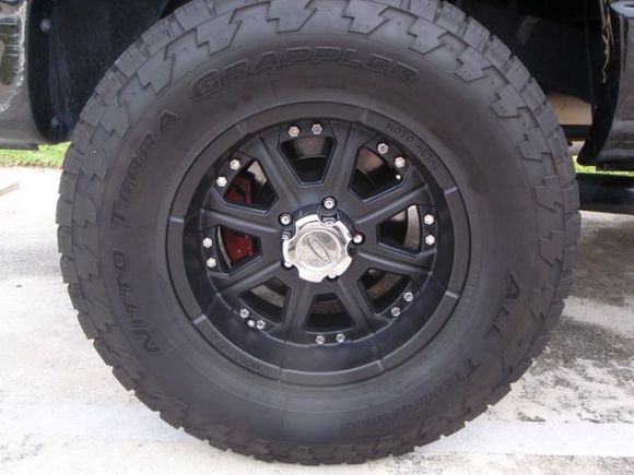 painted wheels on truck