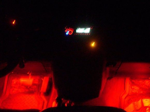 Red led under dash