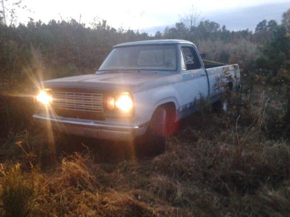 in the field, new paint on the grill