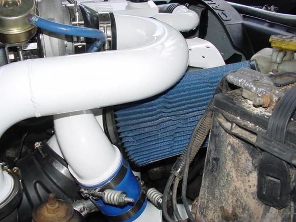 side view of piping.