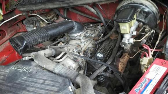 engine bay in disrepair