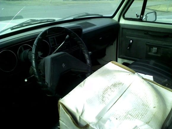 interior pic with new drums, shoes, pads, rotors, calipers, wheel cylinders, and all new brake line, and fuel line!