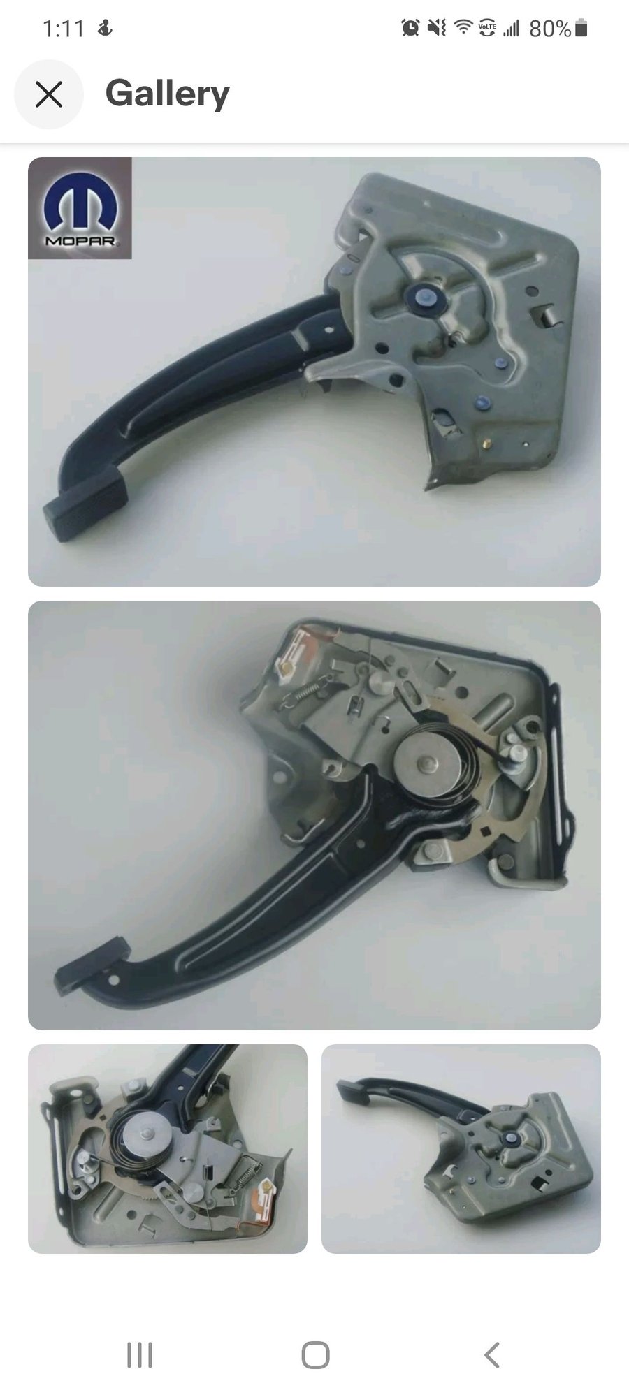 Parking brake lever quit working