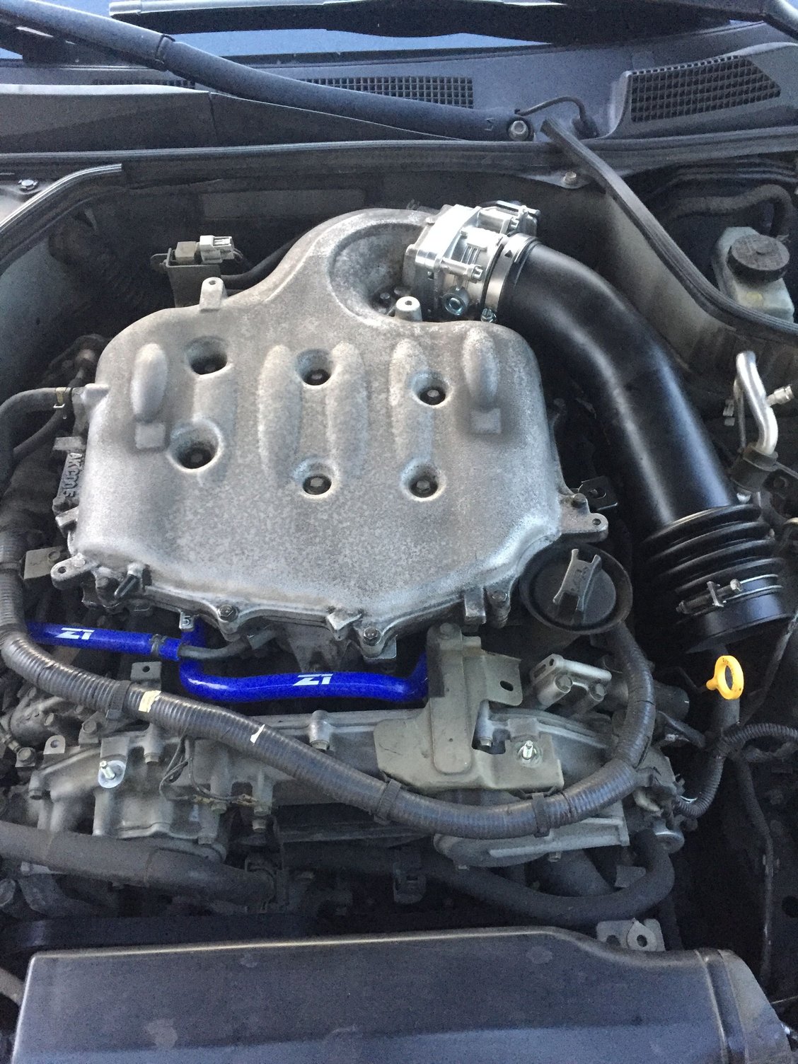 75mm throttle body PCV valve and new Z tube G35Driver Infiniti G35