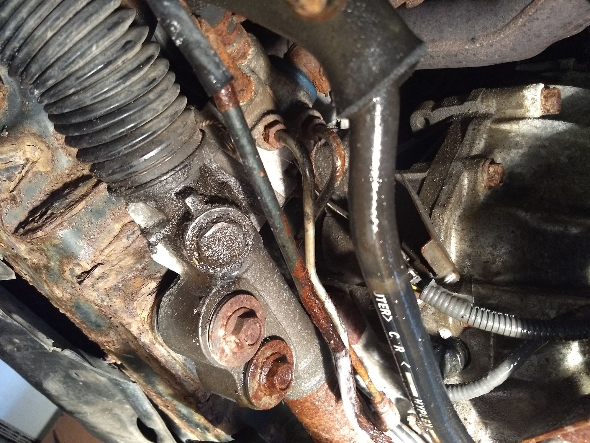 Power steering pressurized hard line leak G35Driver Infiniti G35