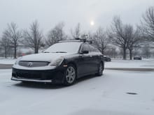 My car in the snow with current set up.