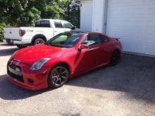 infiniti g35 , red , gtr body kit                        #g35#redcar#monbb#bodykit#gtrstyle#34#infiniti#car#passion#flash#sun#love2ride