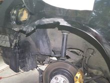 Current state of the rust repair - Inside of the panel is clean, thank god. No more rust.