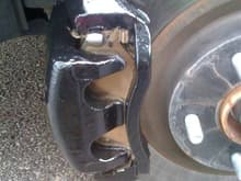 after sanding cleaning and painting my brake calipers.....they were starting to rust before