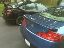 my brother in law's car (SRT-4) and my car (G35)