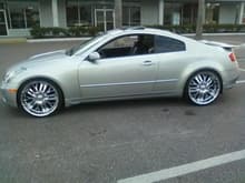 22 in rims on a g35