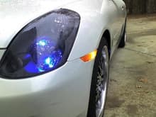 the 5 way blu led parking lights! woot